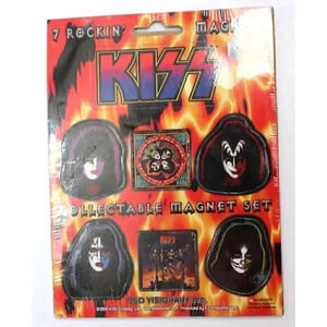 KISS Band Collectable Magnet Set Sealed 2000 Solo Albums Destroyer C&D Visionary